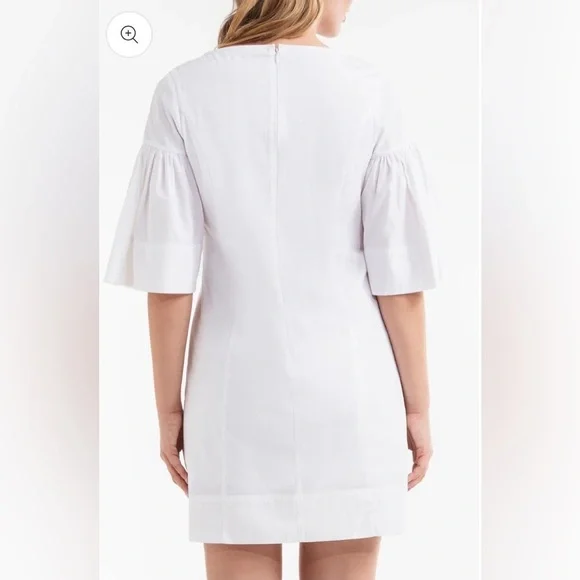 NWT Hermoza – Magdalena Short Sleeve Mini Dress in White Size XS - Picture 9 of 10